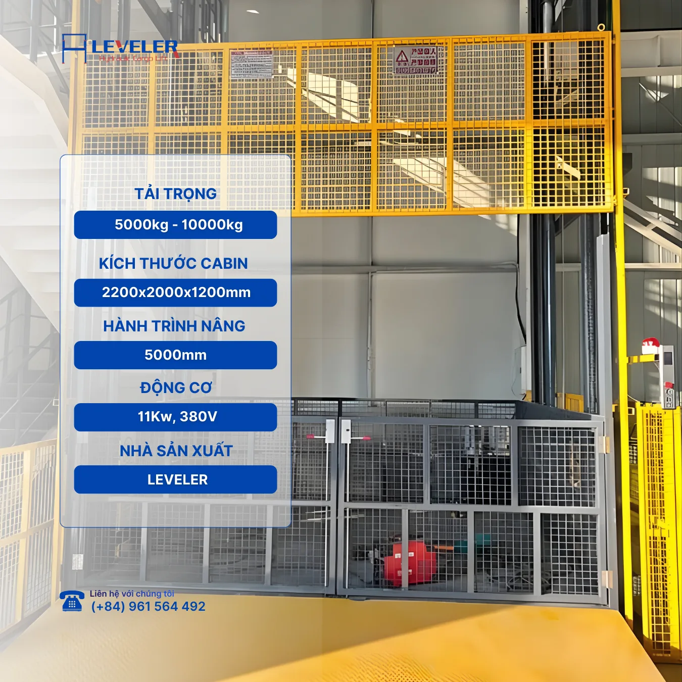 Thang Nâng Hàng Thủy Lực 5000-10000kg